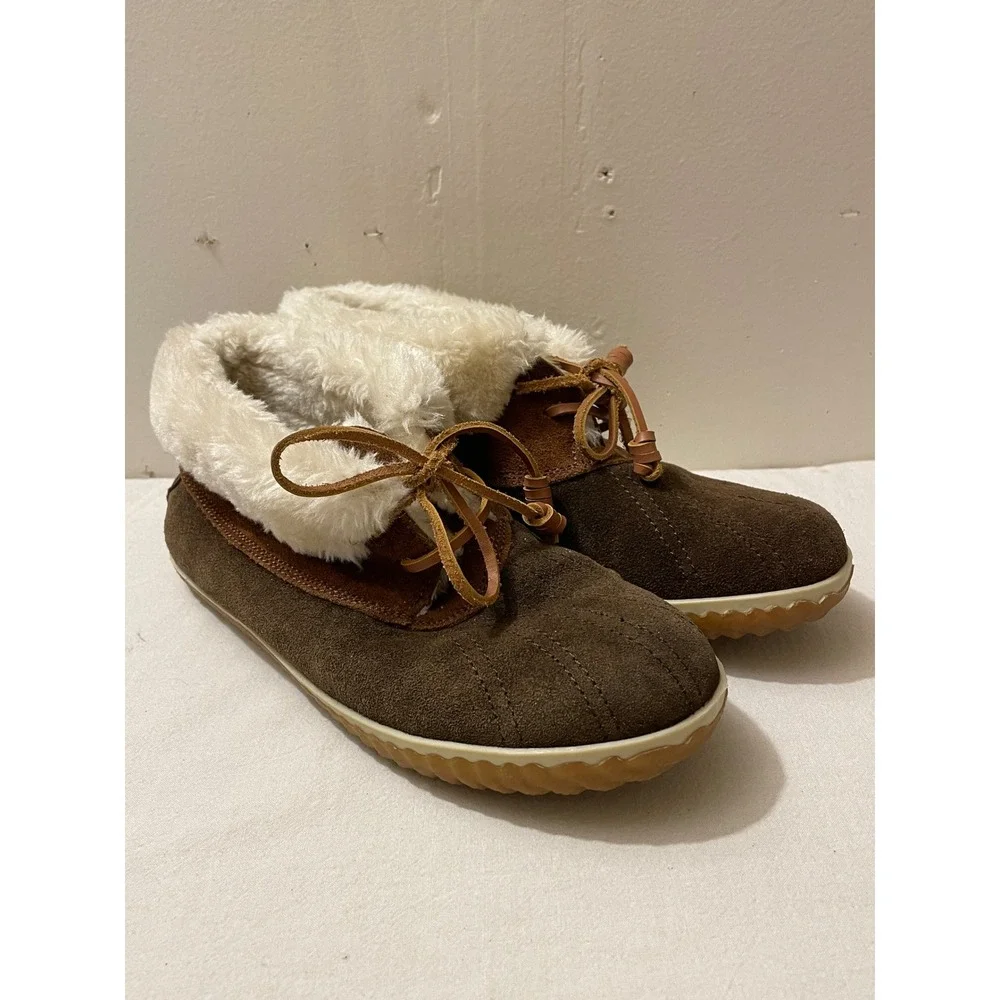 Sperry Top-Sider Women's Size 8 Brown Suede Leather Lace Up Ankle Boots‎